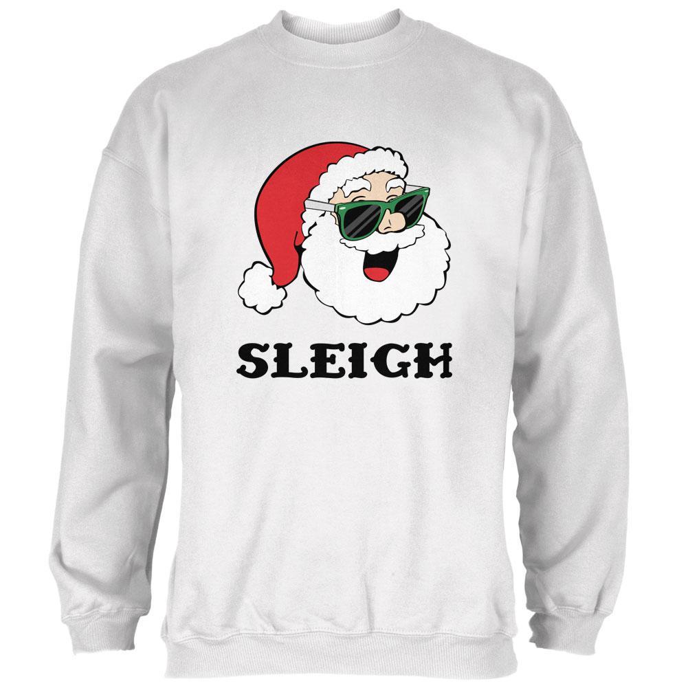 Christmas Santa Sunglasses Sleigh Slay Mens Sweatshirt