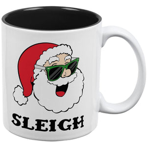 Christmas Santa Sunglasses Sleigh Slay All Over Coffee Mug
