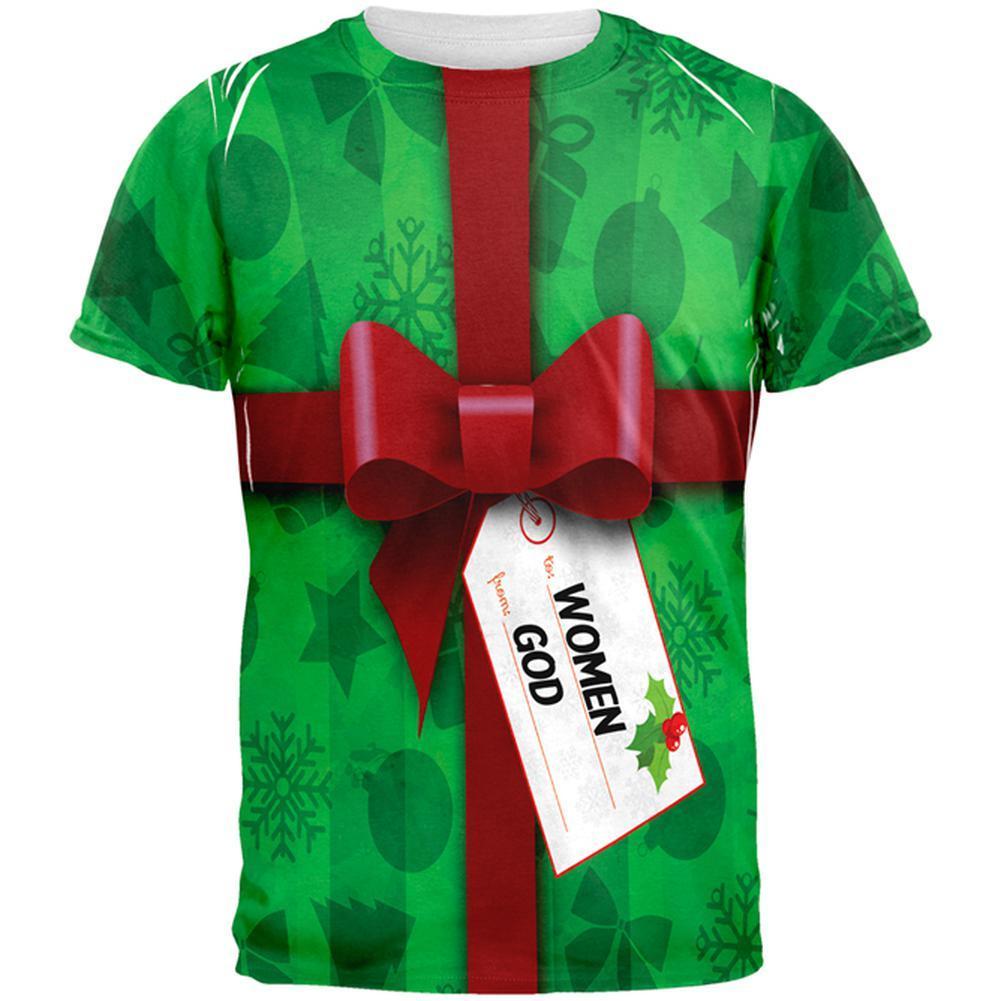 Christmas Gift To Women From God All Over Mens T Shirt