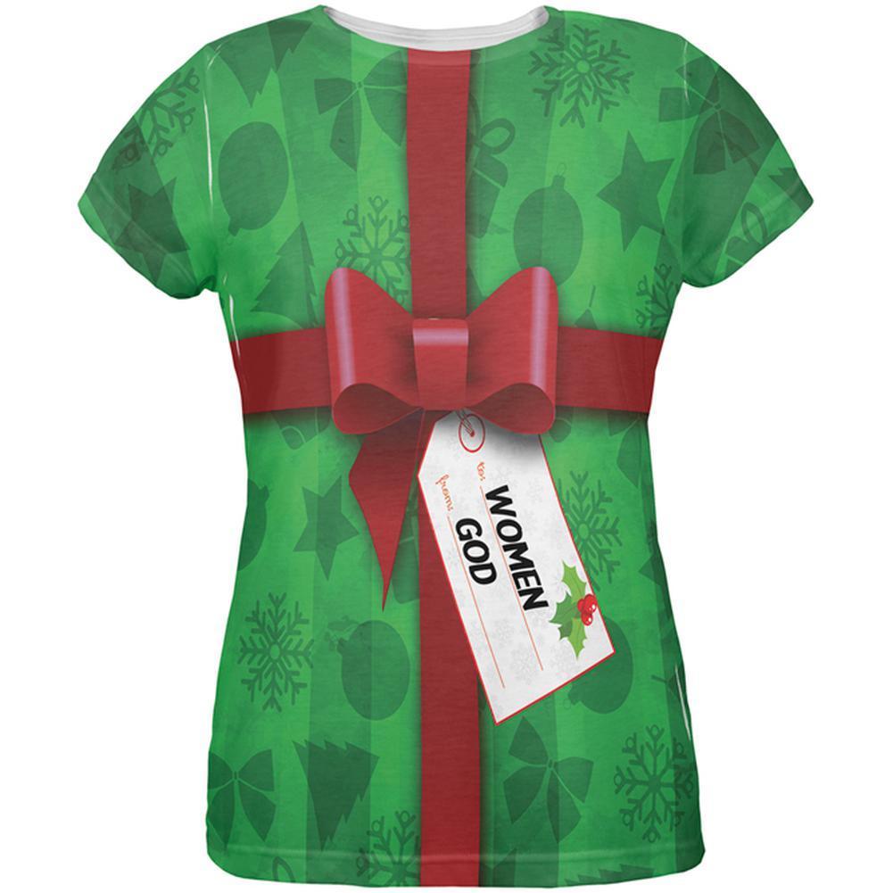 Christmas Gift To Women From God All Over Womens T Shirt