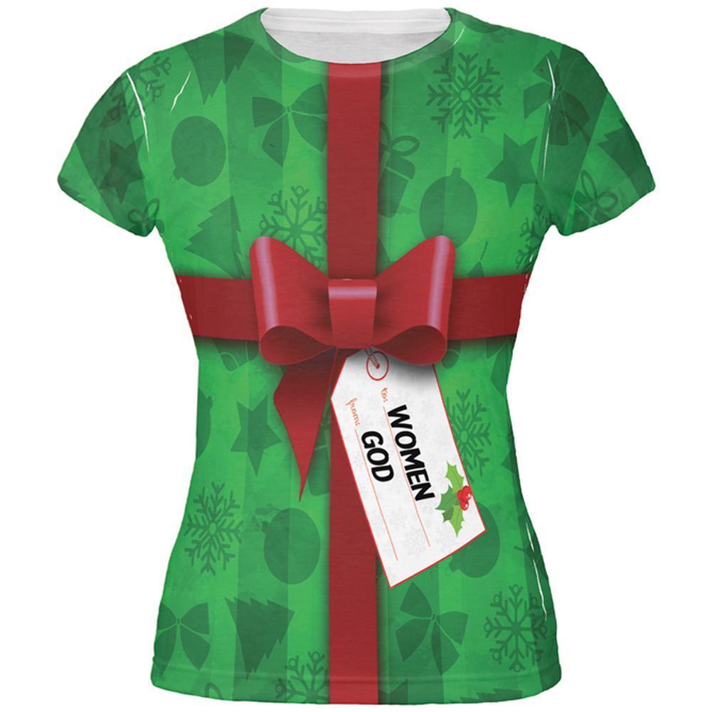 Christmas Gift To Women From God All Over Juniors T Shirt