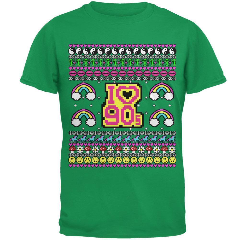 I Love the 90s Retro Nostalgia Ugly Christmas Sweater Mens T Shirt