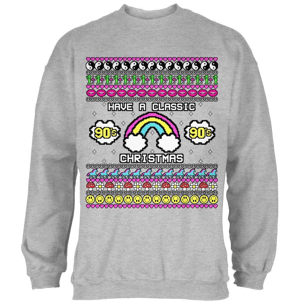 Retro 90s Nostalgia Classic Ugly Christmas Sweater Mens Sweatshirt