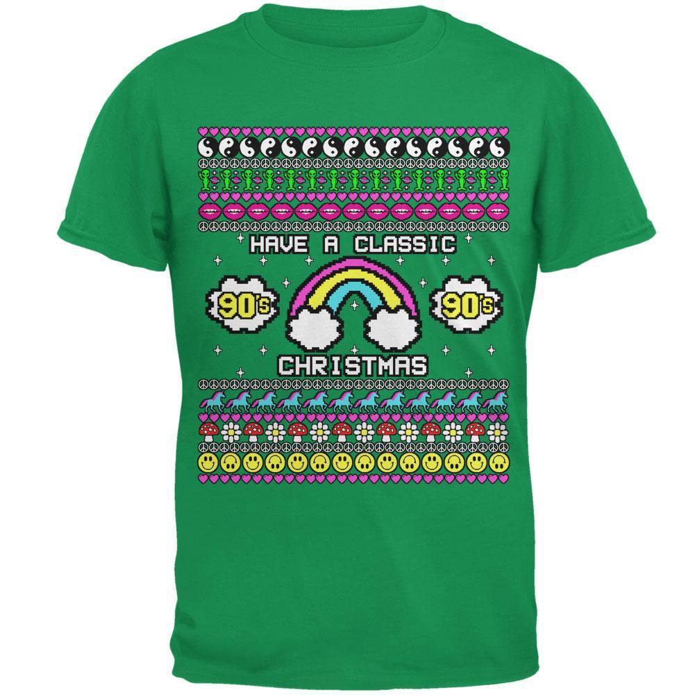 Retro 90s Nostalgia Classic Ugly Christmas Sweater Mens T Shirt
