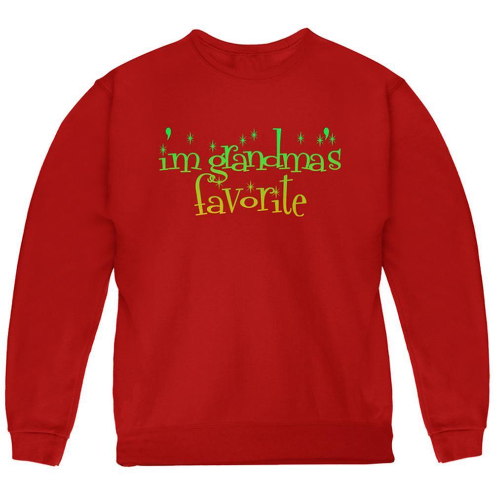 Christmas I'm Grandma's Favorite Youth Sweatshirt