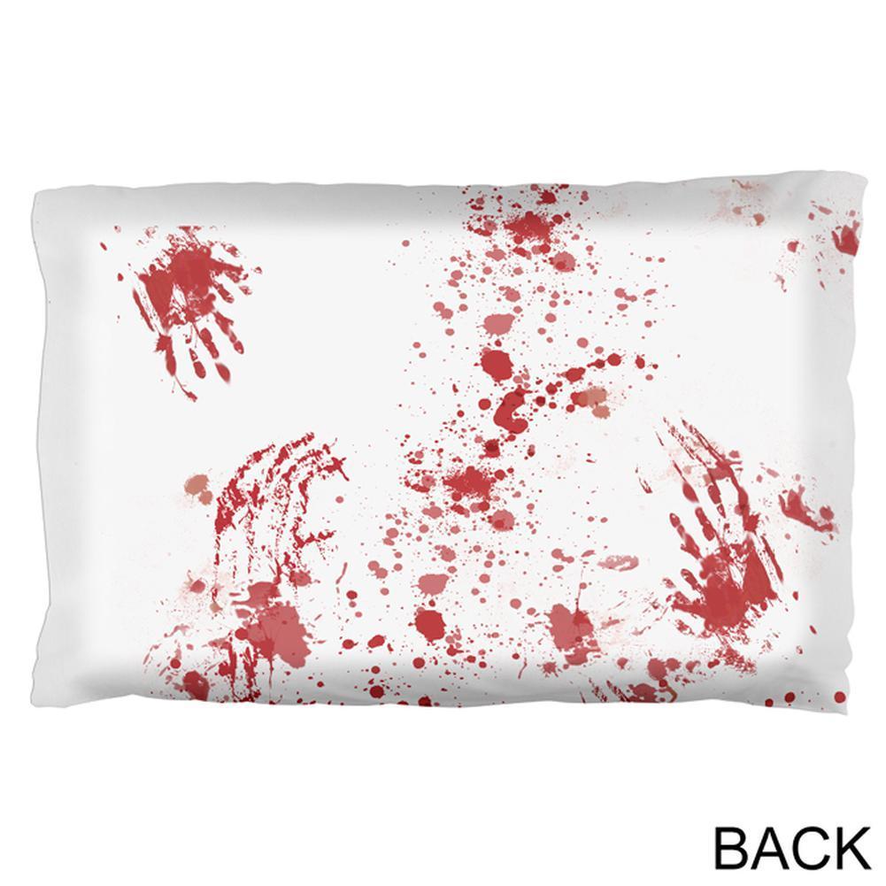 Halloween Blood Splatter Zombie Attack Survivor Pillow Case