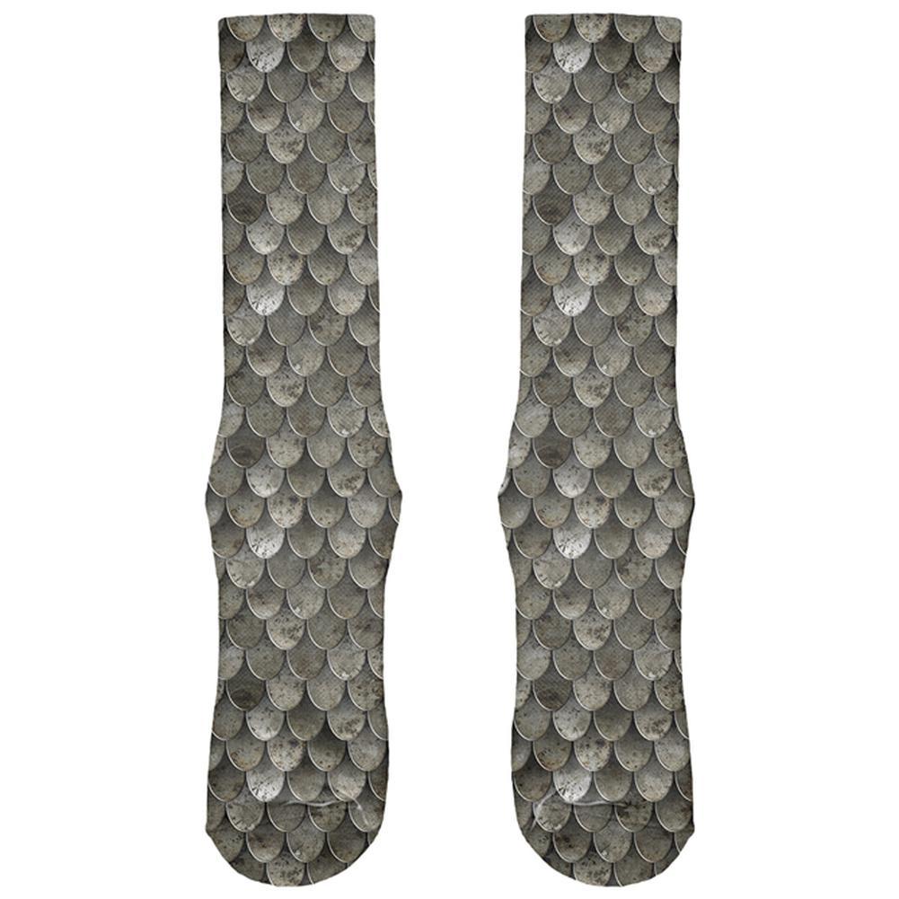 Halloween Steel Scale Armor All Over Soft Socks
