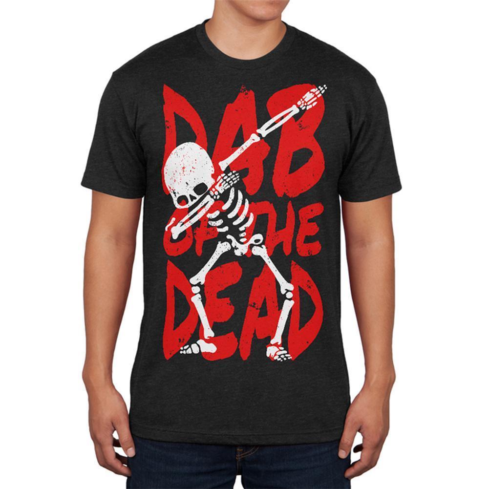 Halloween Day Dab of the Dead Skeleton Mens Soft T Shirt