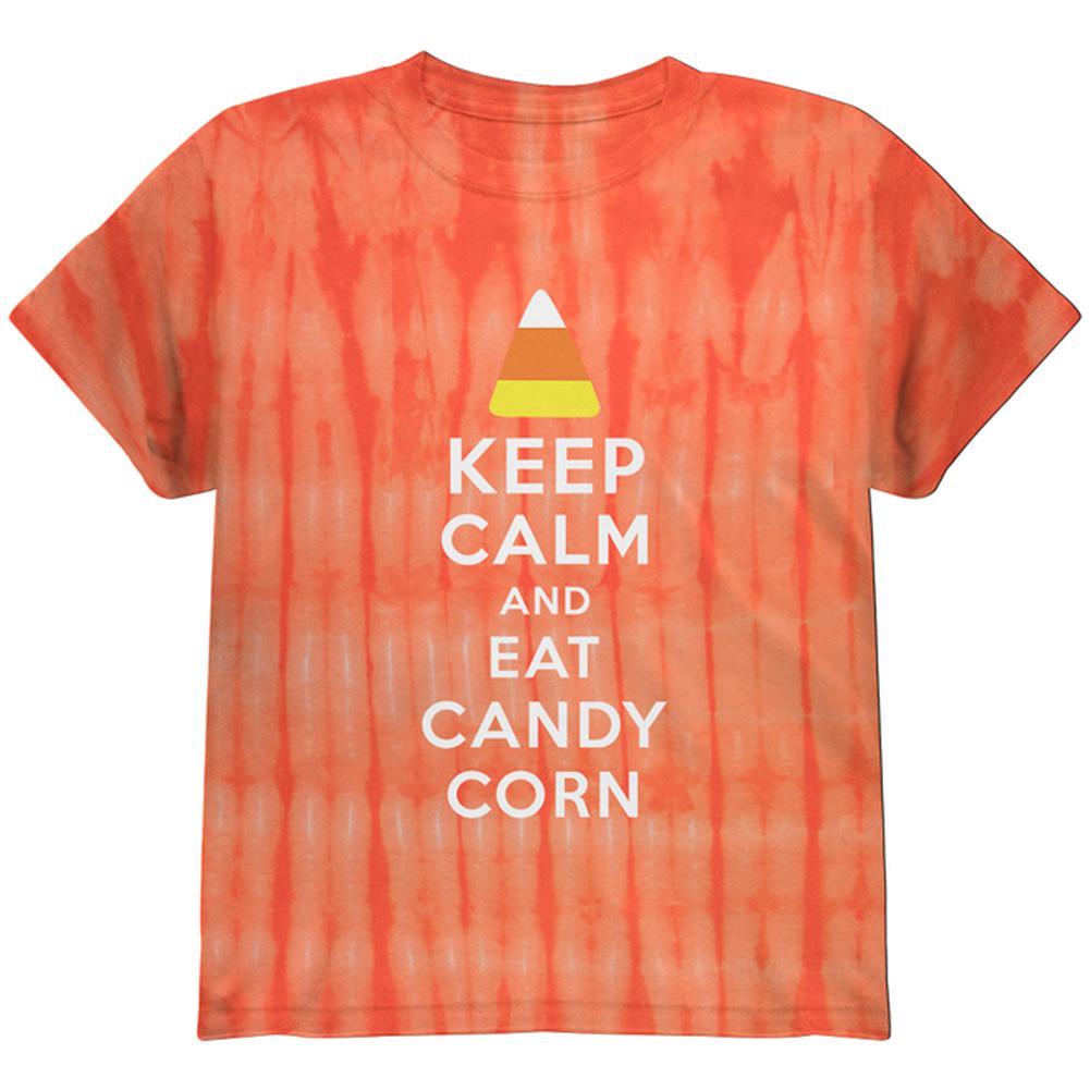 Halloween Keep Calm Candy Corn Youth T Shirt