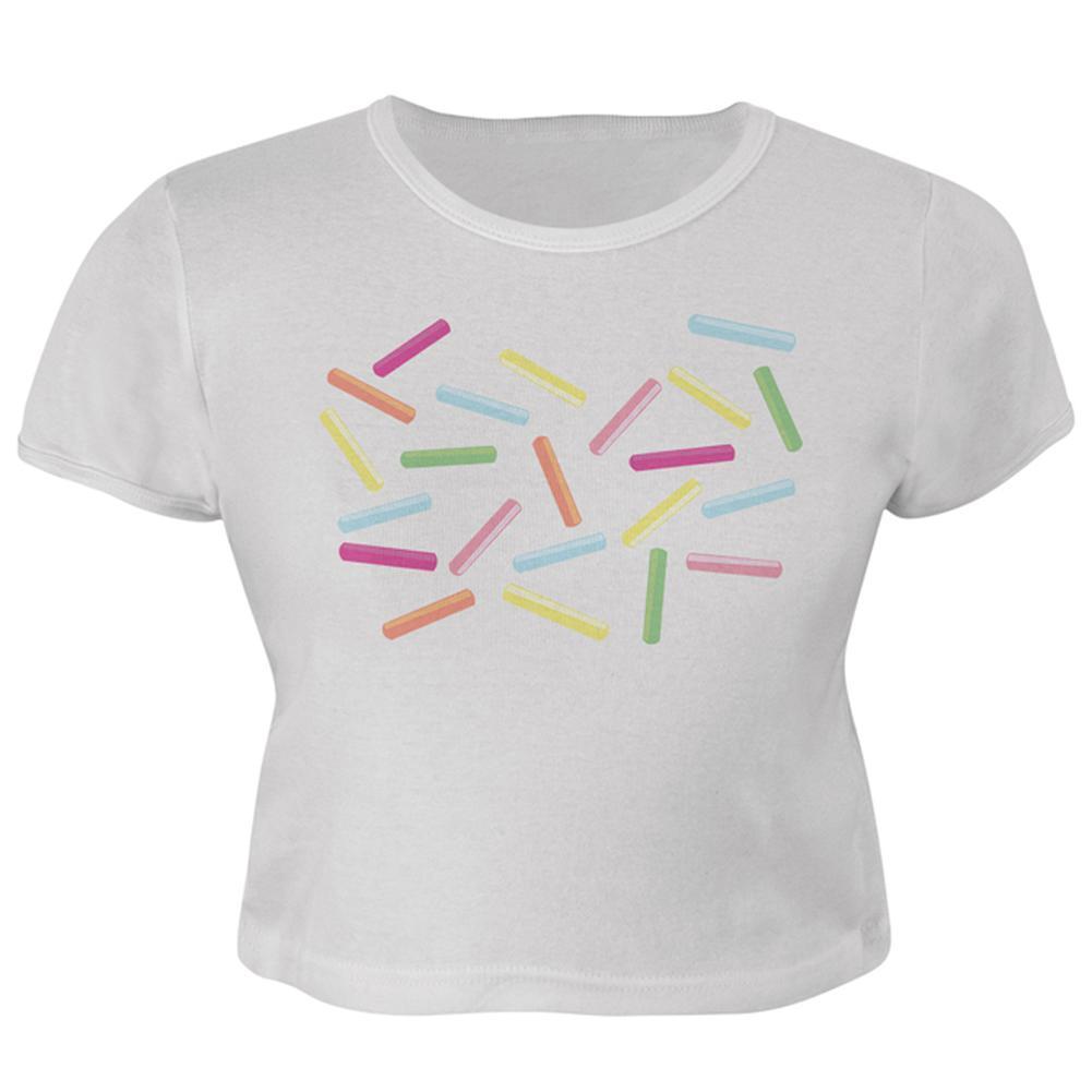 Halloween Ice Cream Sprinkle Costume Juniors Crop Top T-Shirt