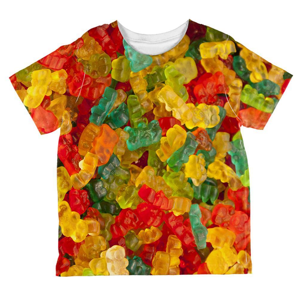 Halloween Candy Gummy Bears All Over Toddler T Shirt