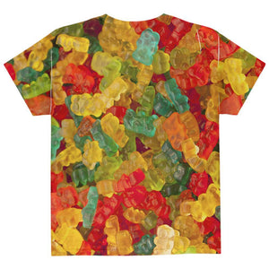 Halloween Candy Gummy Bears All Over Youth T Shirt