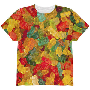 Halloween Candy Gummy Bears All Over Youth T Shirt