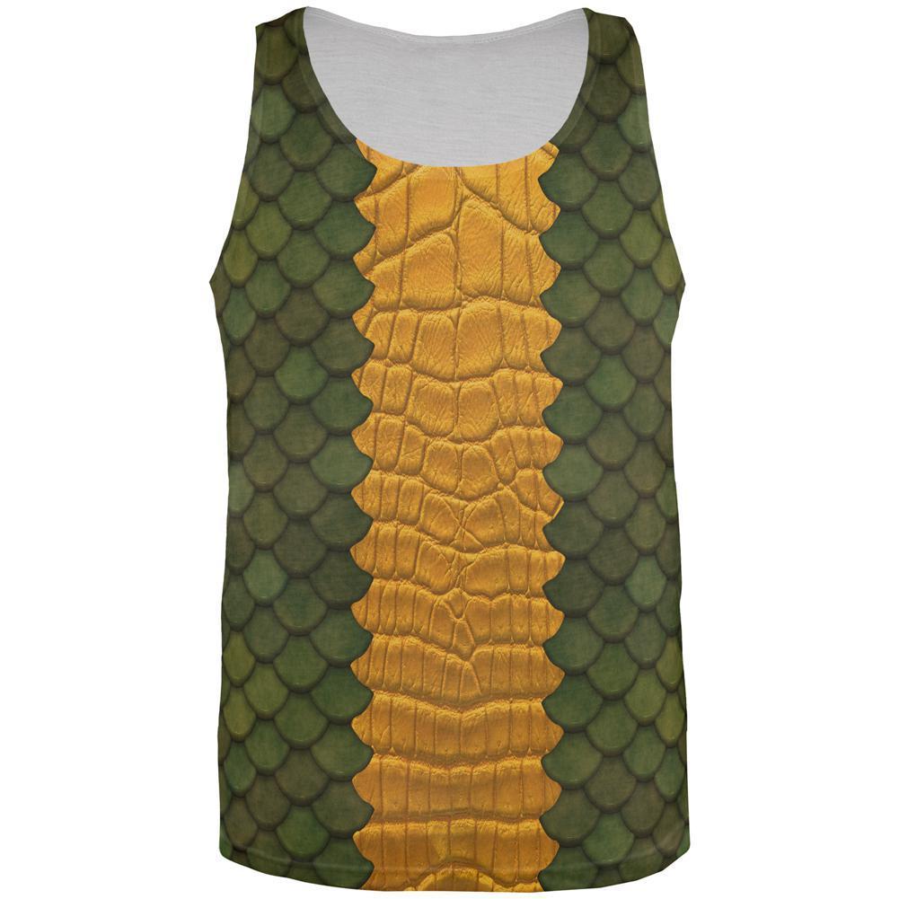 Halloween Green Dragon Costume All Over Mens Tank Top