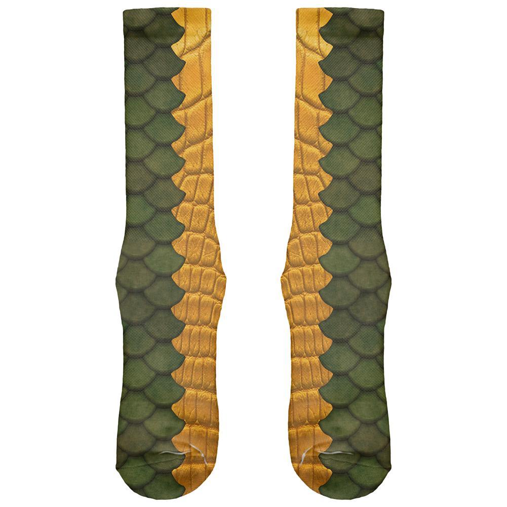 Halloween Green Dragon Costume All Over Soft Socks