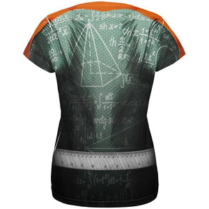 Halloween Math Geek Scientist Superhero Costume All Over Womens T Shirt