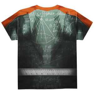 Halloween Math Geek Scientist Superhero Costume All Over Youth T Shirt