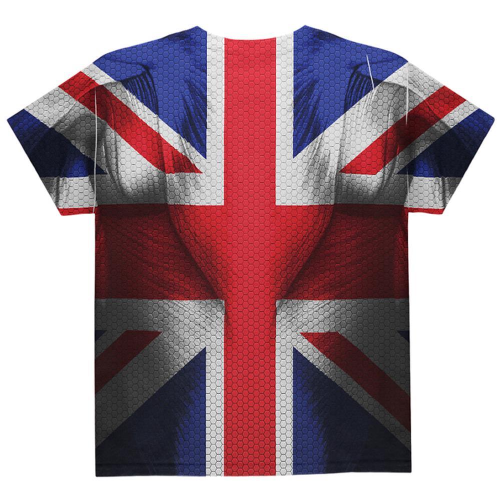 Halloween Union Jack British Flag Superhero Costume All Over Youth T Shirt