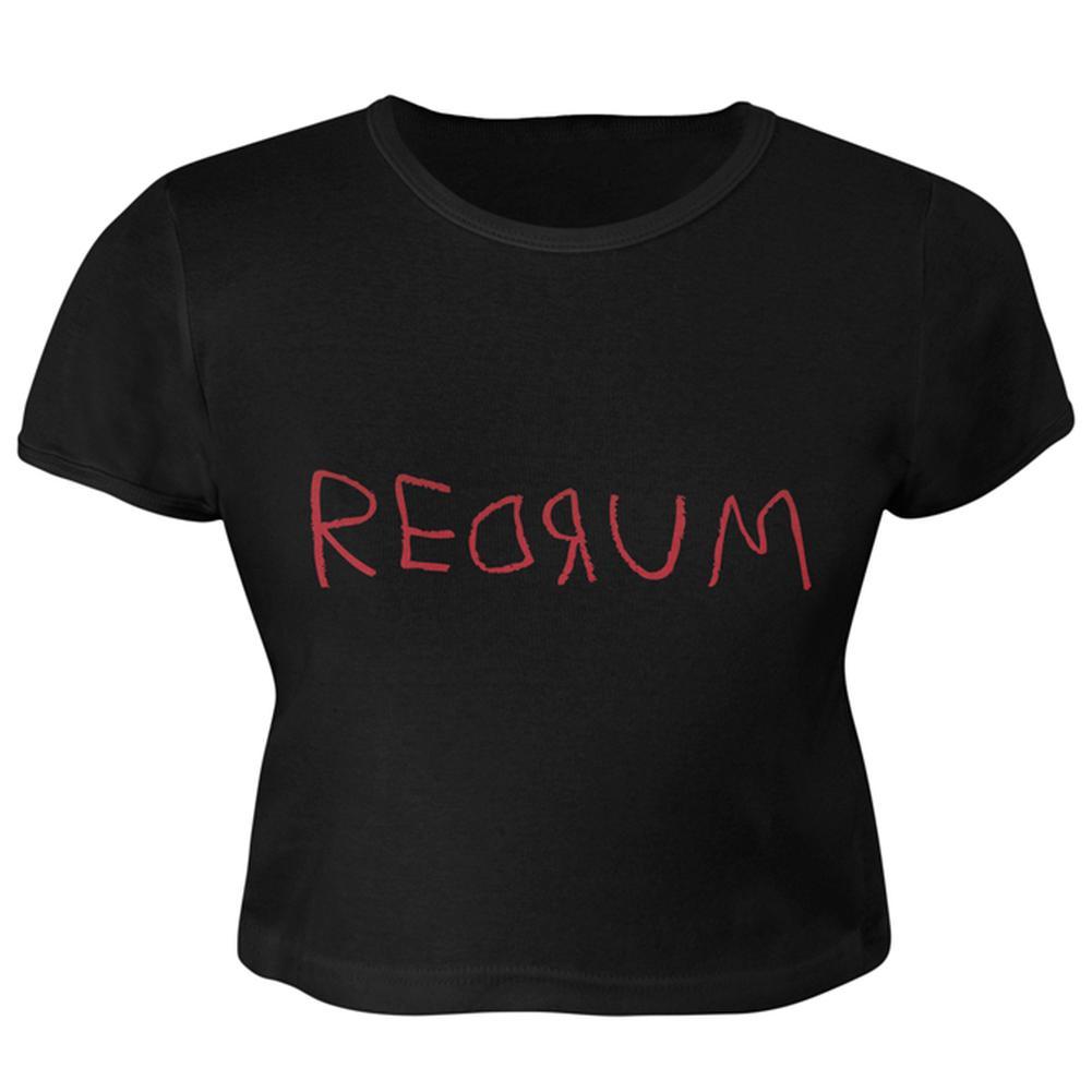 Halloween Horror Redrum Juniors Crop Top T-Shirt