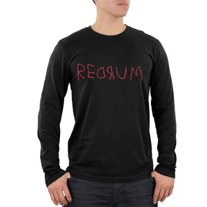 Halloween Horror Redrum Mens Soft Long Sleeve T Shirt