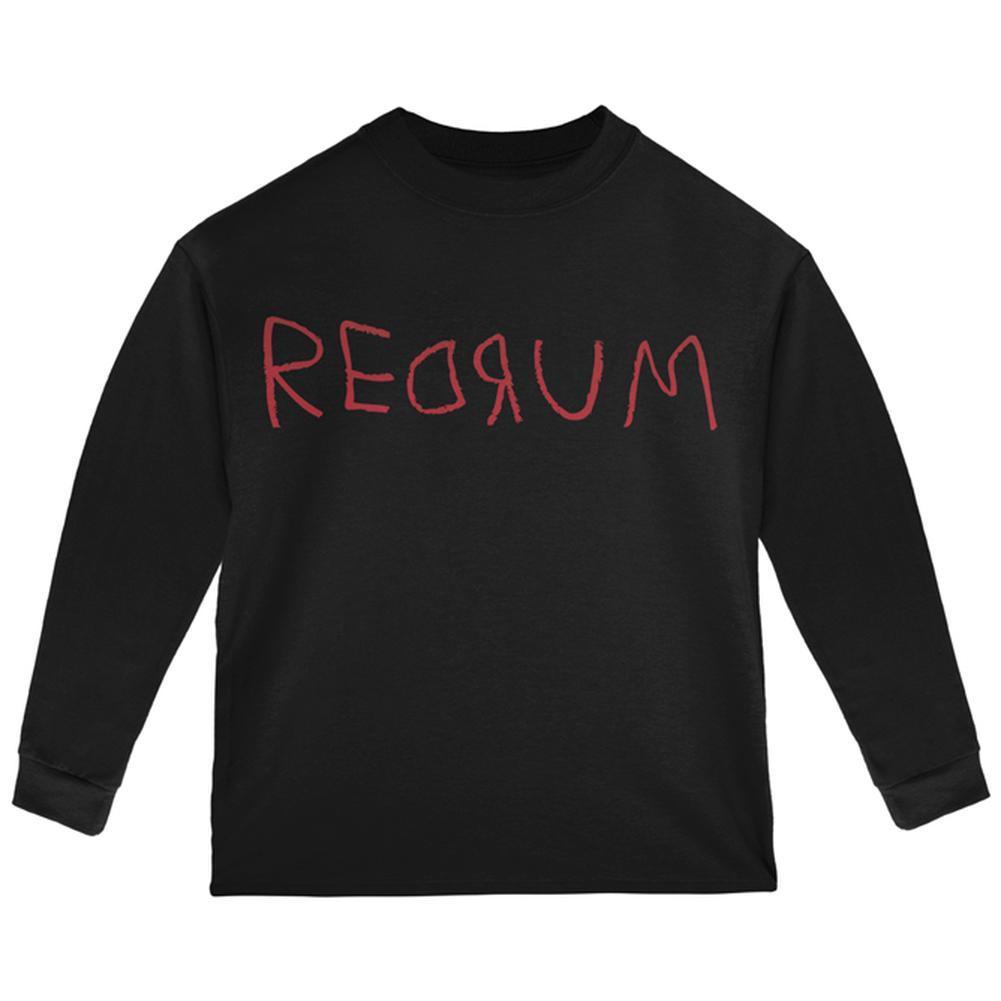 Halloween Horror Redrum Toddler Long Sleeve T Shirt