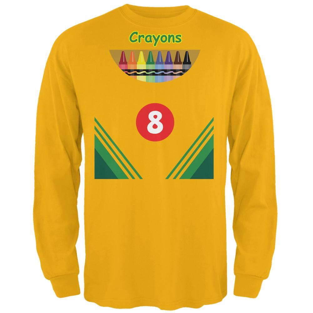 Halloween Crayon Box Costume Mens Long Sleeve T Shirt
