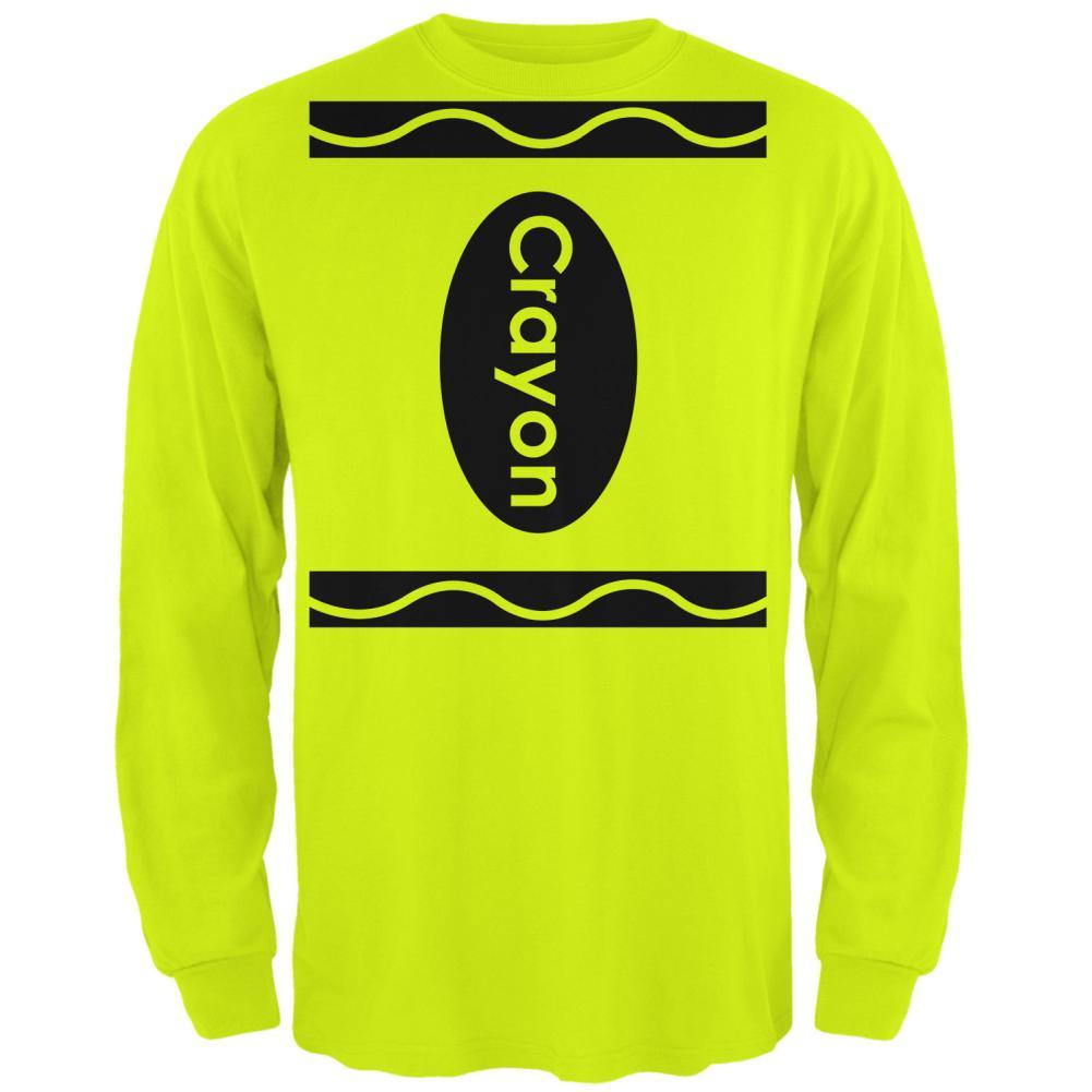 Halloween Crayon Costume Mens Long Sleeve T Shirt