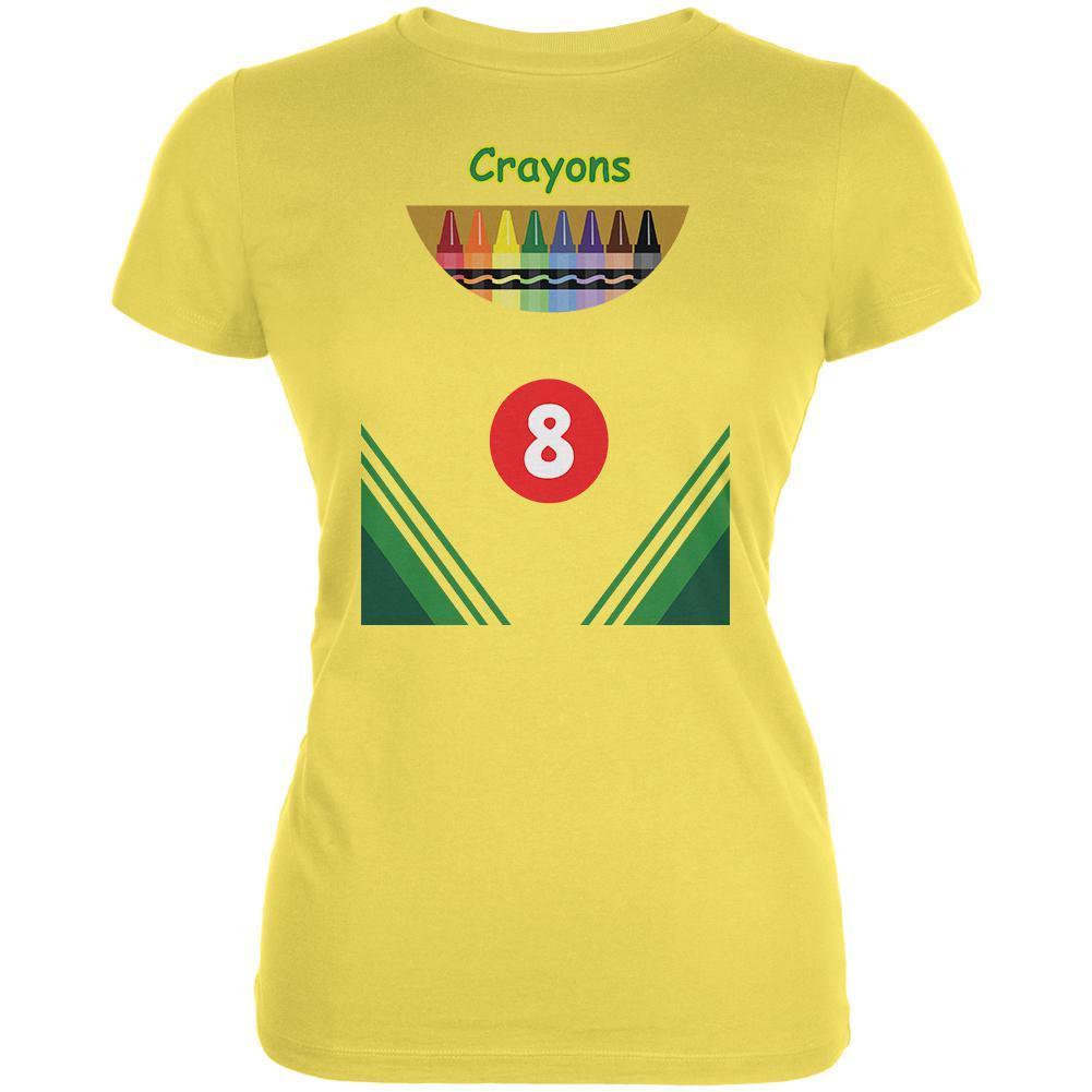 Halloween Crayon Box Costume Juniors Soft T Shirt