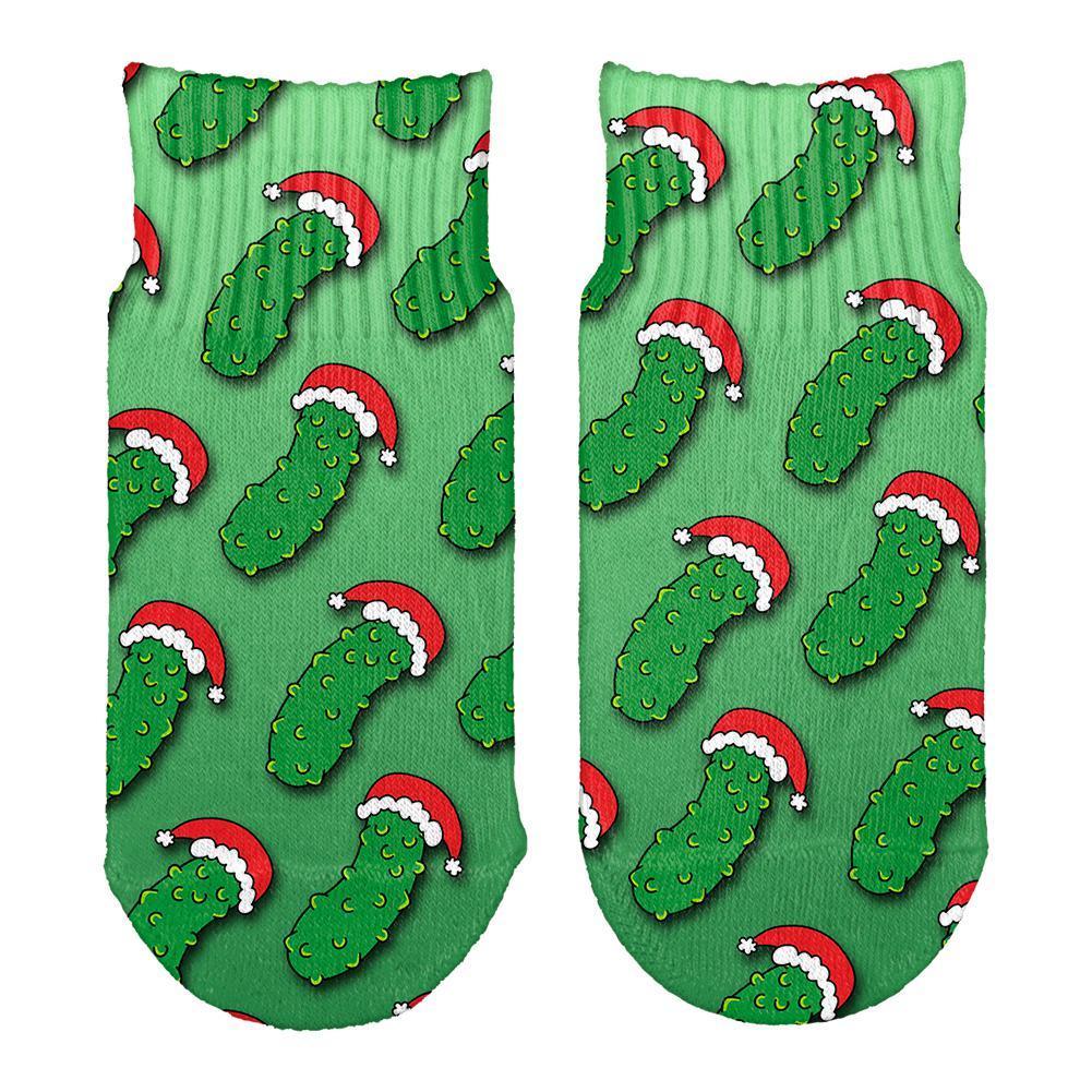 Christmas German Pickle Pattern All Over Toddler Ankle Socks