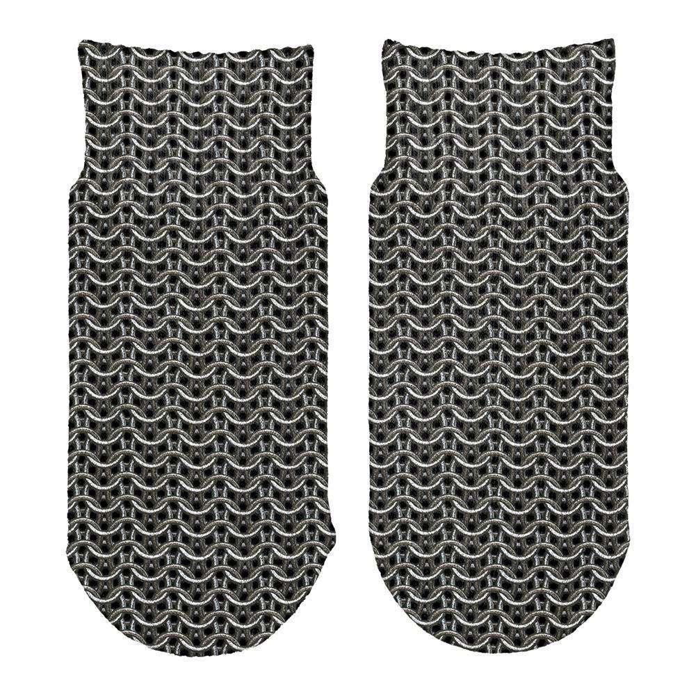 Halloween Chainmail Costume All Over Toddler Ankle Socks