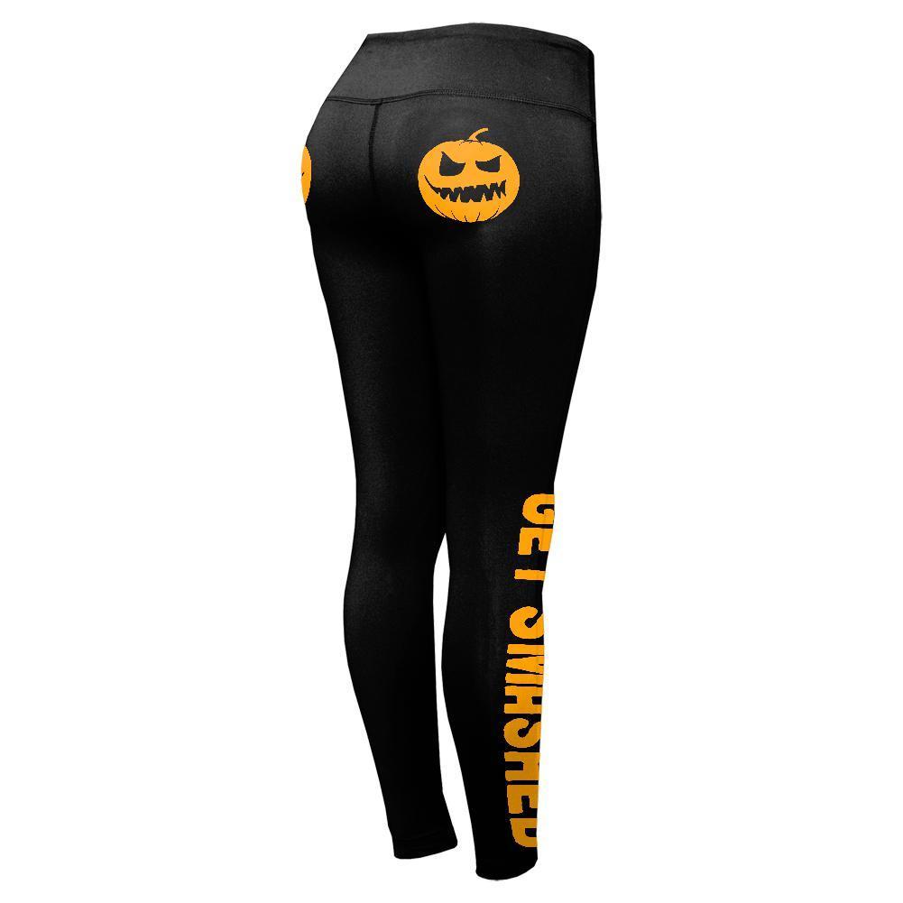 Halloween Jack-O-Lantern Get Smashed Pumpkin Lover Womens Performance Leggings