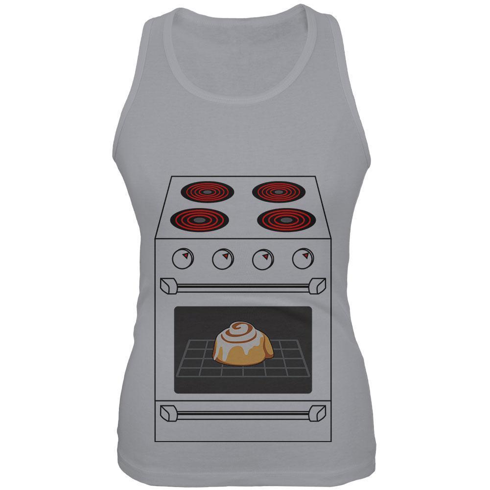 Halloween Costume Pregnant Bun in the Oven Juniors Soft Tank Top