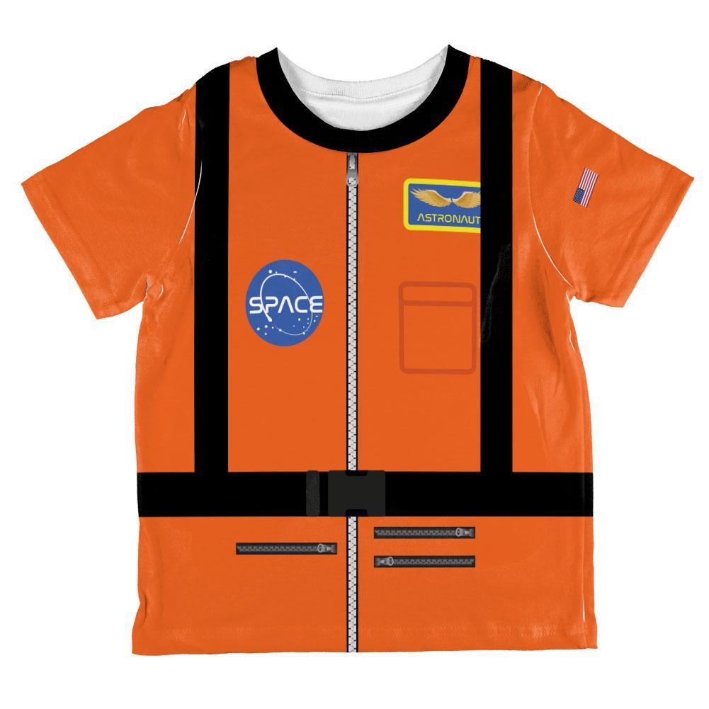 Halloween Astronaunt Costume Orange Escape Suit All Over Toddler T Shirt