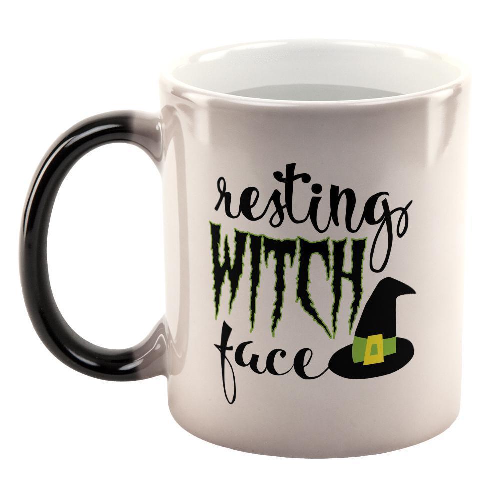 Halloween Resting Witch Face All Over Heat Changing Coffee Mug