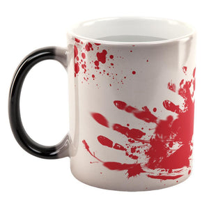 Halloween Blood Splatter All Over Heat Changing Coffee Mug