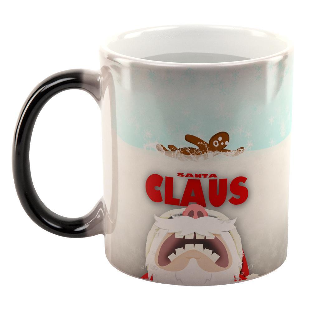 Christmas Santa Jaws Claus Horror All Over Heat Changing Coffee Mug