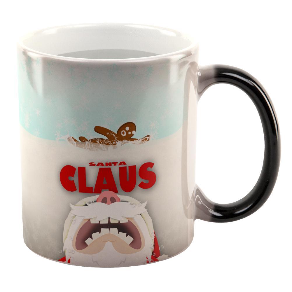 Christmas Santa Jaws Claus Horror All Over Heat Changing Coffee Mug