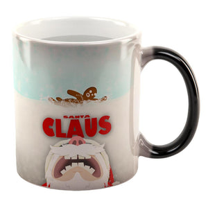 Christmas Santa Jaws Claus Horror All Over Heat Changing Coffee Mug
