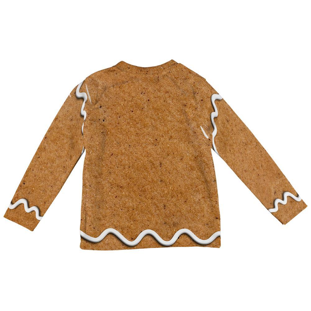 Gingerbread Man Costume All Over Toddler Long Sleeve T Shirt