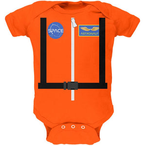Halloween Astronaut Costume Orange Escape Suit Soft Baby One Piece