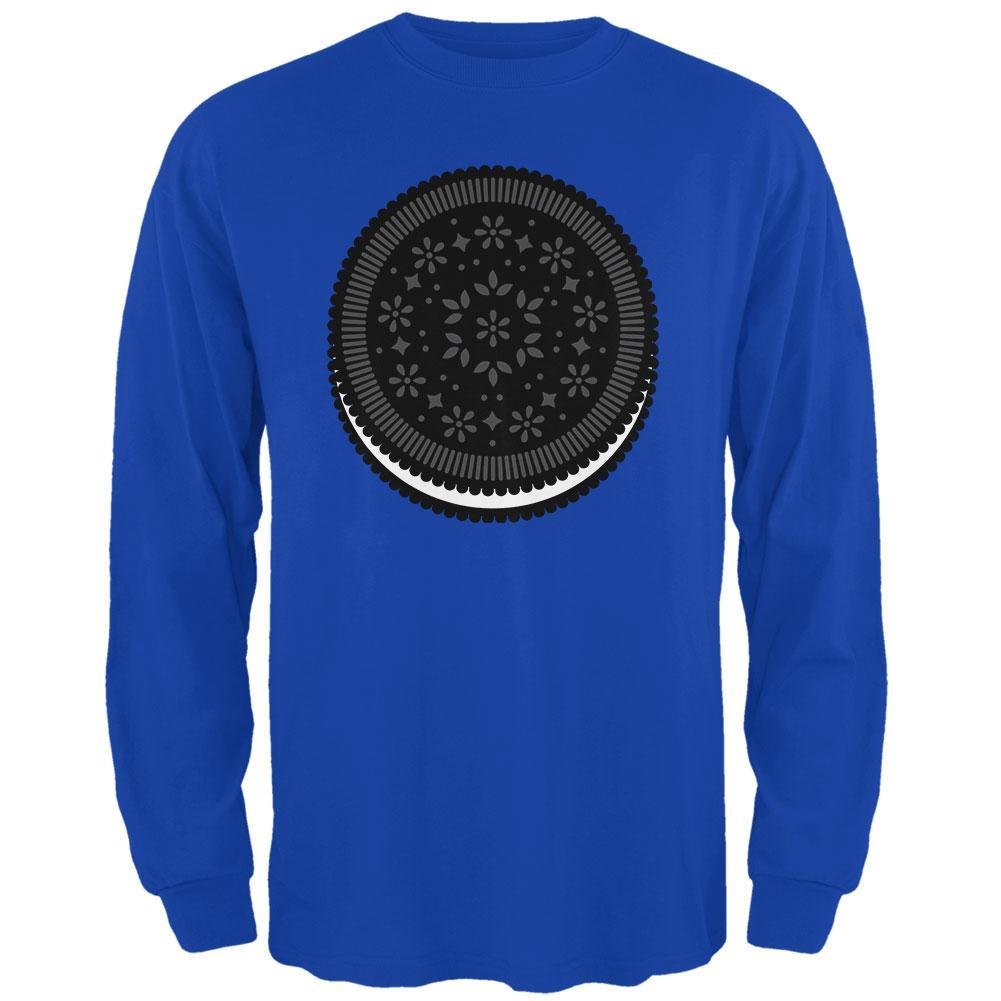Halloween Sandwich Cookie Costume Milk Dunking Mens Long Sleeve T Shirt