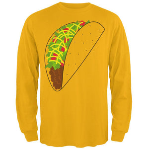 Halloween Taco Food Costume Mens Long Sleeve T Shirt