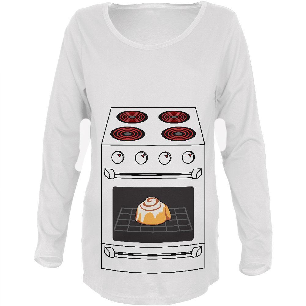 Halloween Costume Pregnant Bun in the Oven Maternity Soft Long Sleeve T Shirt