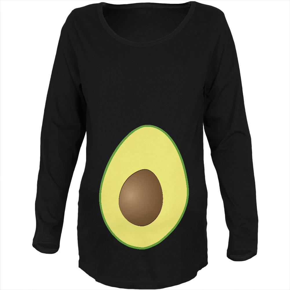 Halloween Avocado Costume Maternity Soft Long Sleeve T Shirt