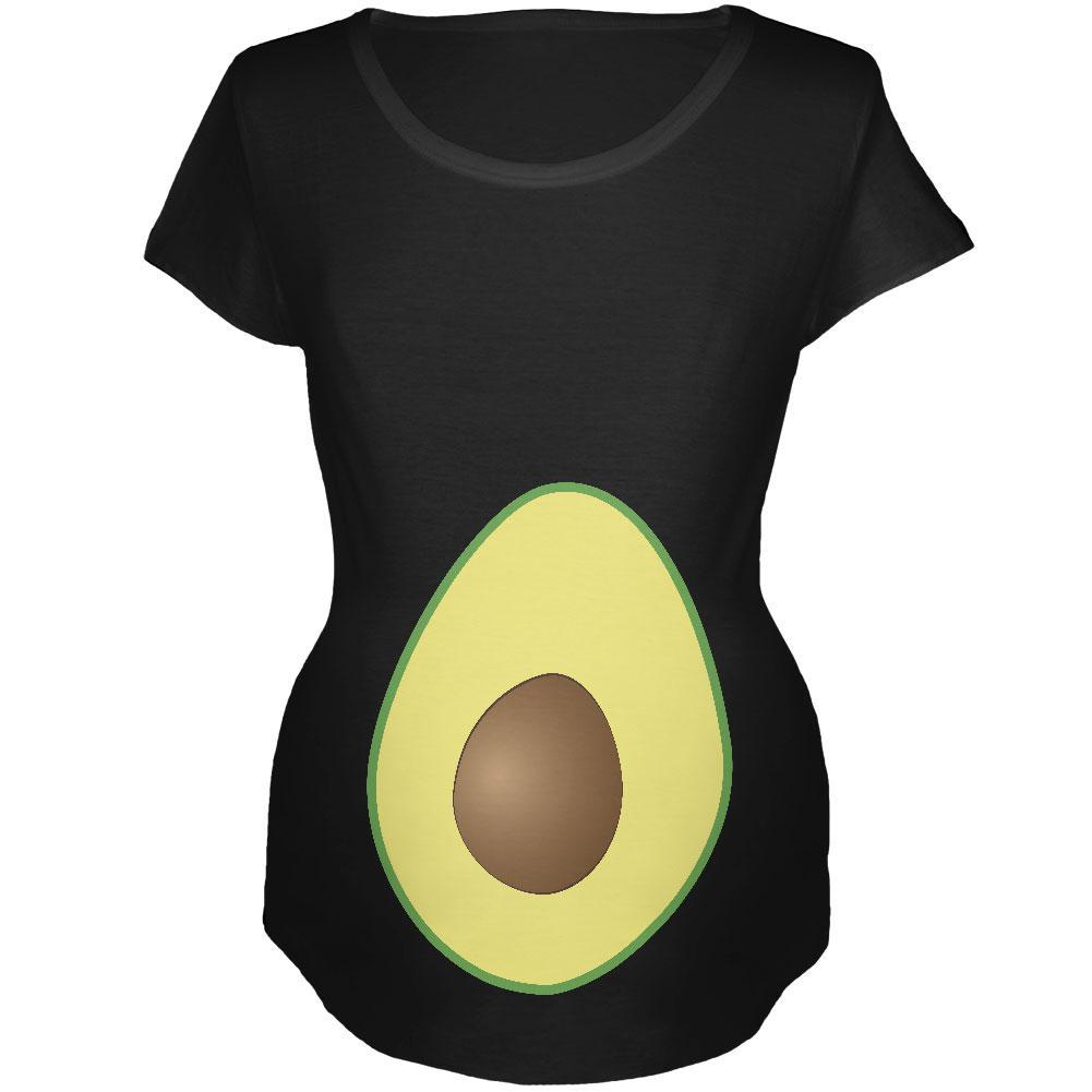 Halloween Avocado Costume Maternity Soft T Shirt