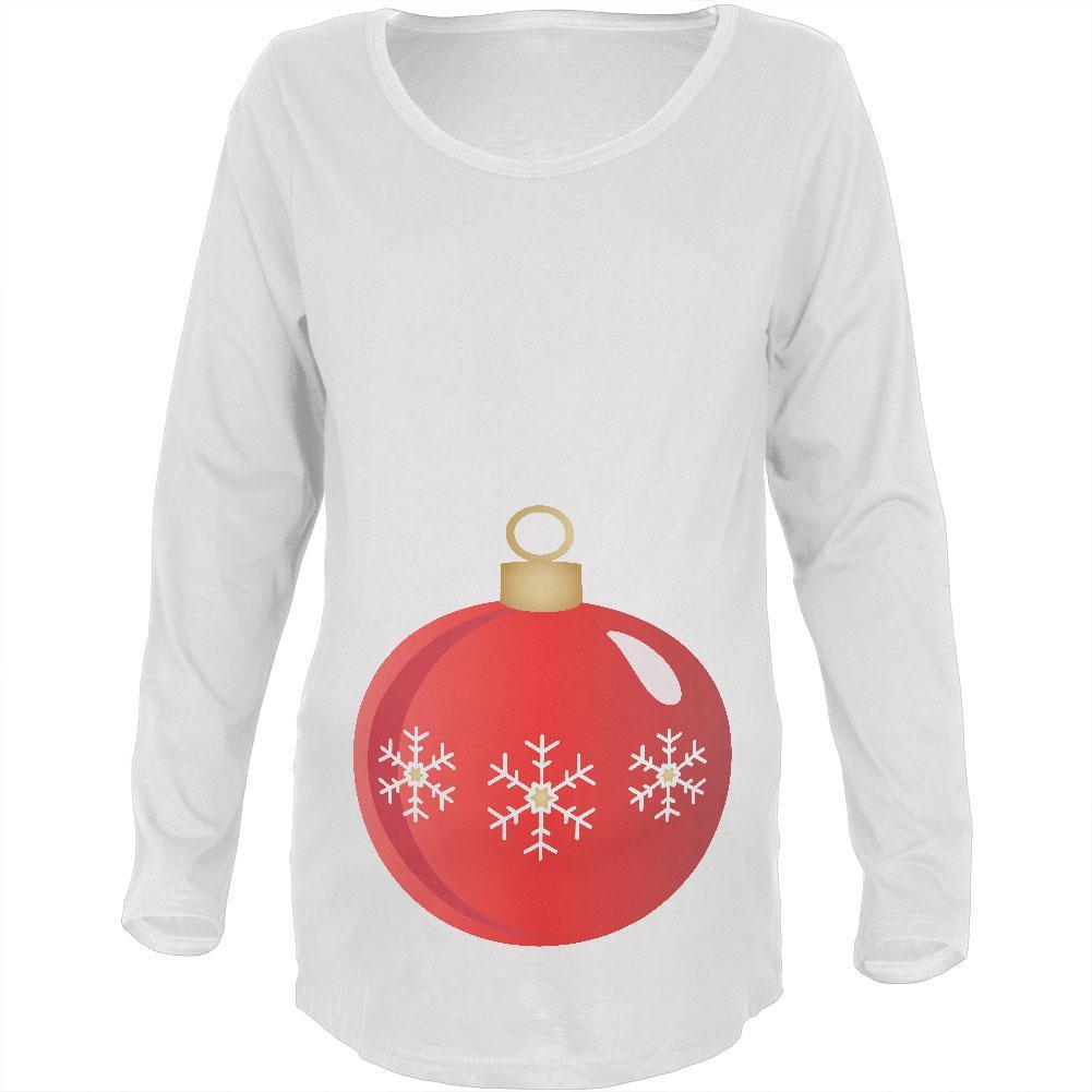 Christmas Ornament Costume Maternity Soft Long Sleeve T Shirt