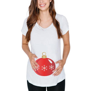 Christmas Ornament Costume Maternity Soft T Shirt