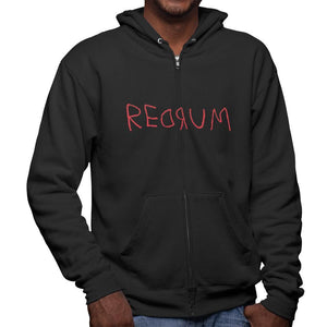 Halloween Horror Redrum Mens Full Zip Hoodie