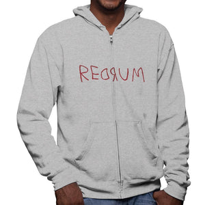 Halloween Horror Redrum Mens Full Zip Hoodie