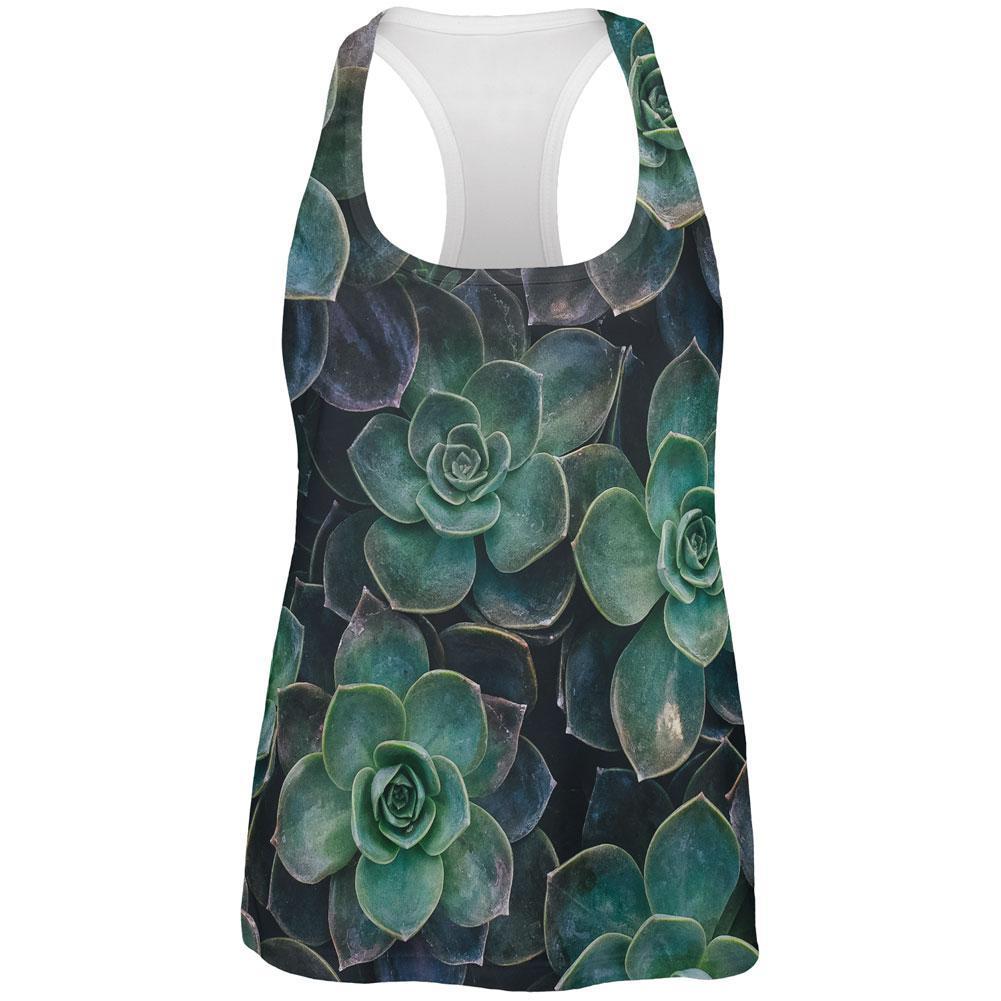 Halloween Succulent Costume Nature All Over Womens Work Out Tank Top